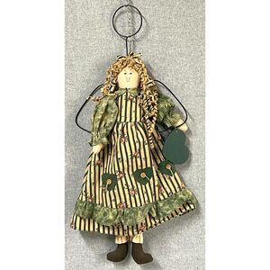 Vintage 1996 My Collection Angel Doll 23.5" Cloth Folk Art Country Decor